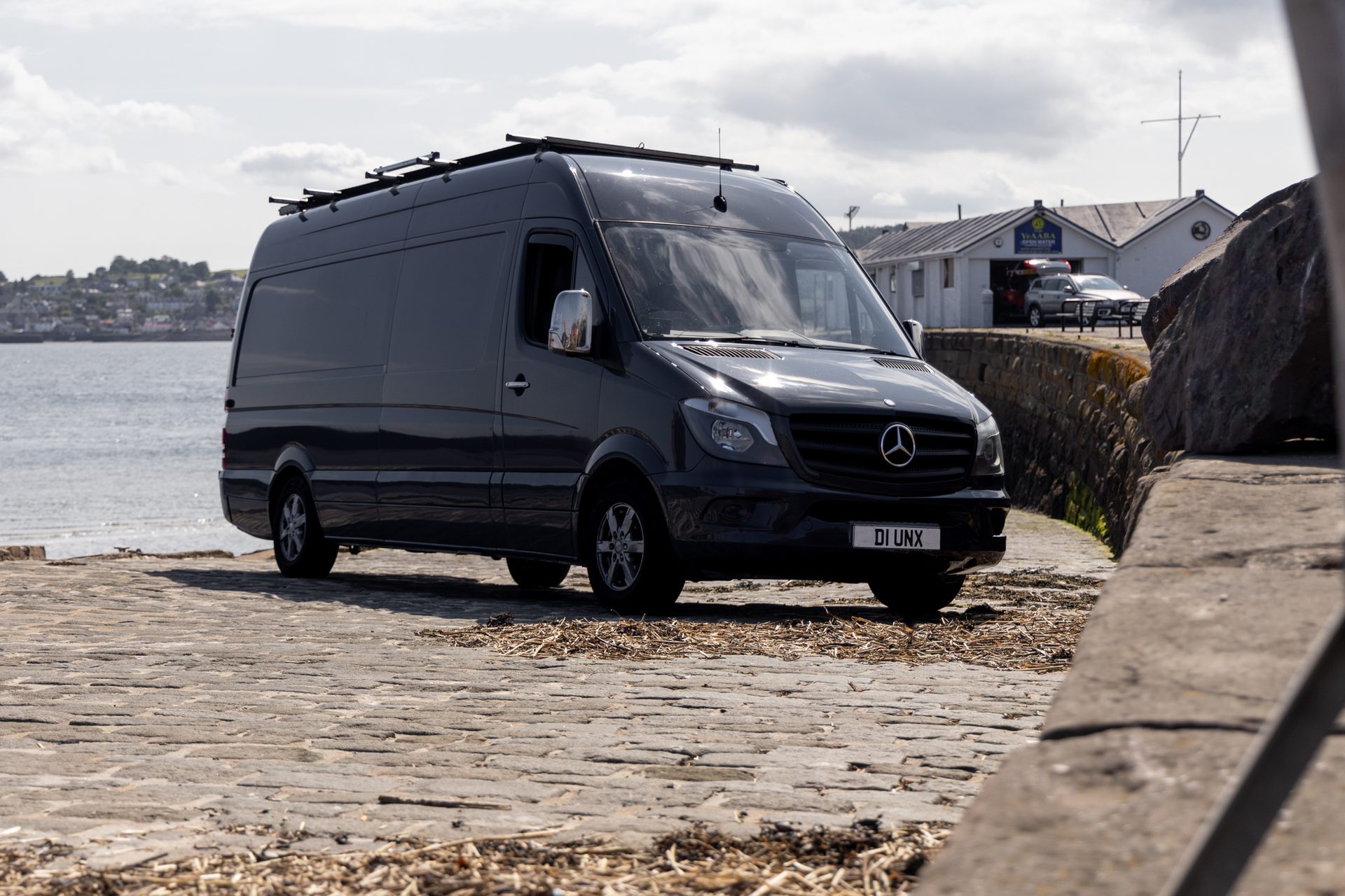 Mercedes Sprinter at the harbour